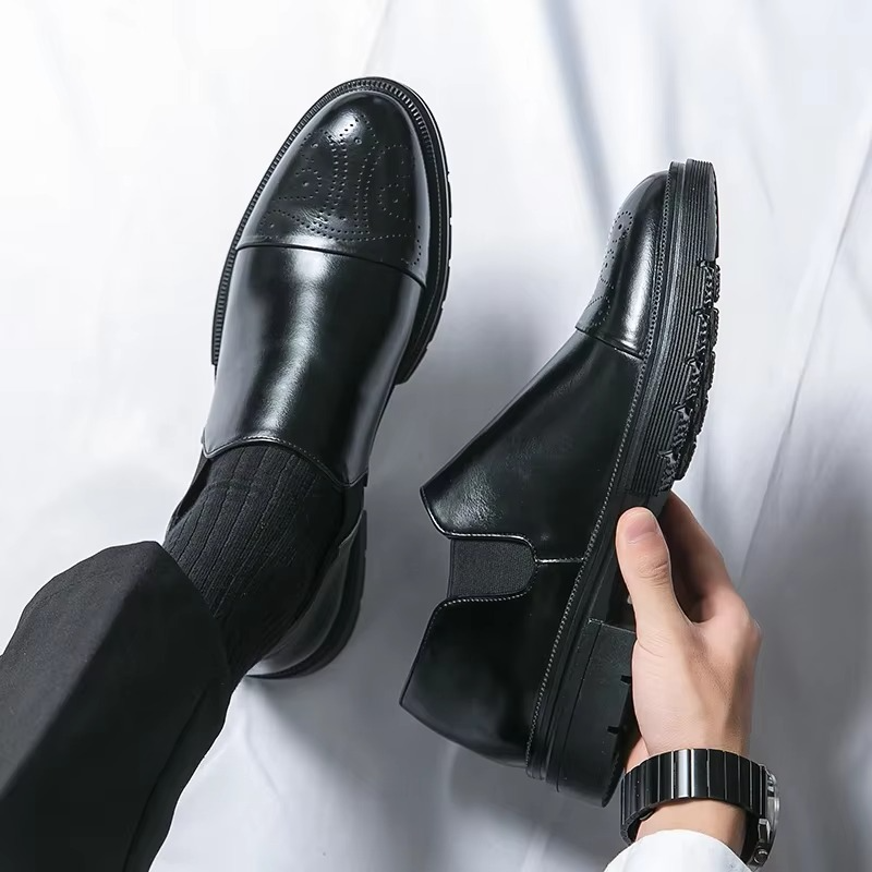 Yves Men's Loafers - fabric and finish detail