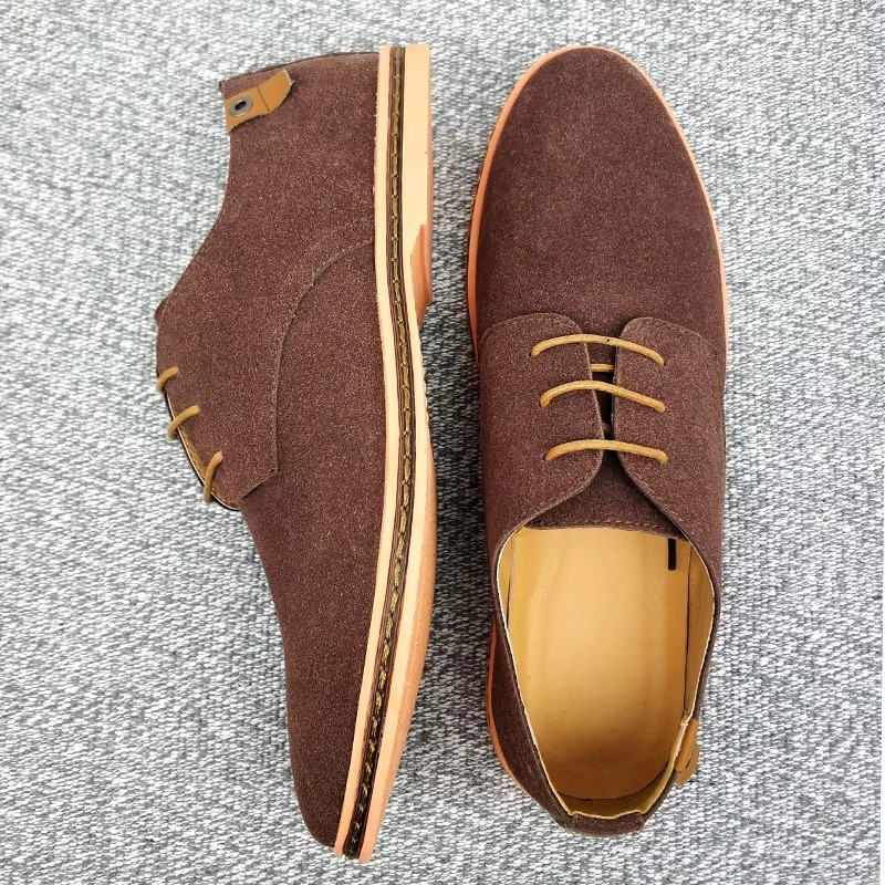 Lachlan Men's Suede Sneakers - fabric and finish detail