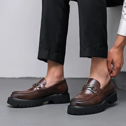 Yves Men's Platform Loafers - full-length view