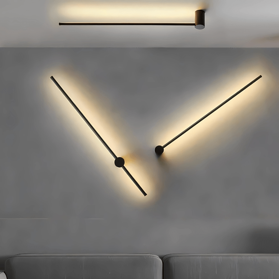 SaberLight | Stylish Modern Black Satin Wall Sconce Light Fixture 5