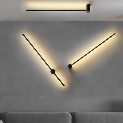 SaberLight | Stylish Modern Black Satin Wall Sconce Light Fixture 5