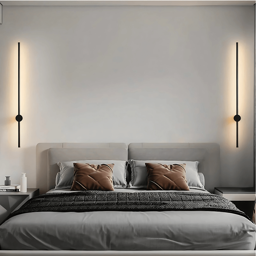 SaberLight | Stylish Modern Black Satin Wall Sconce Light Fixture 7
