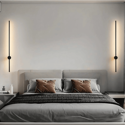 SaberLight | Stylish Modern Black Satin Wall Sconce Light Fixture 7