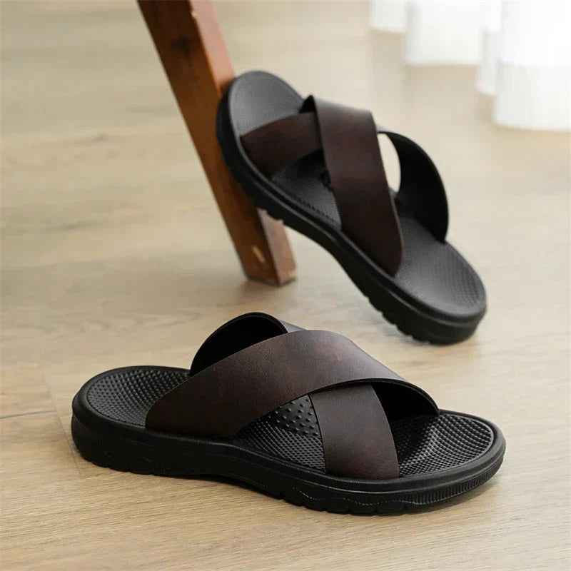 Felix Men's Sandals - fabric and finish detail