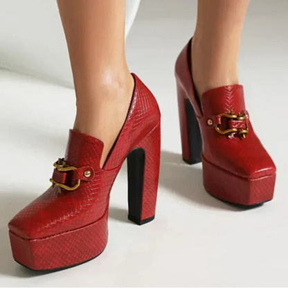 Willa Women's Platform Loafers - full-length view