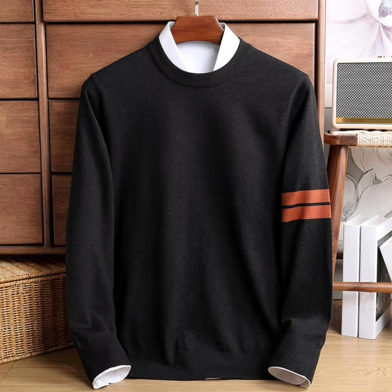 Griffin Men's Sweater - fabric and finish detail