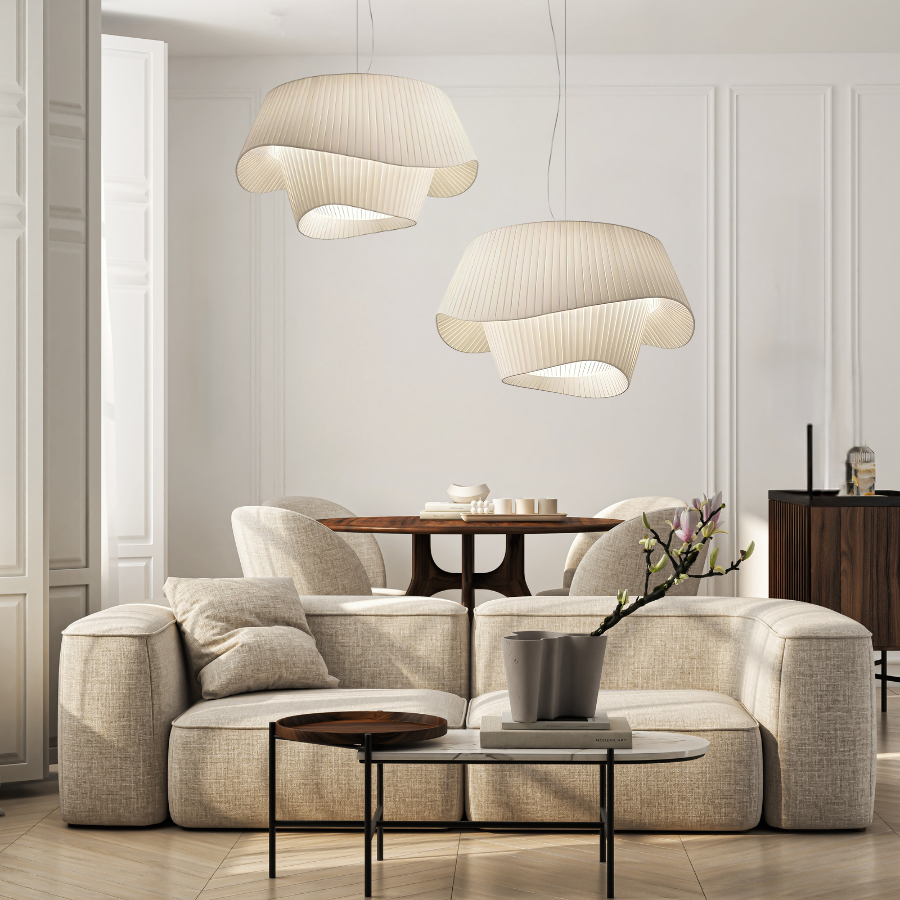 SailLight | Modern Minimalist White Acrylic Kitchen Pendant Lighting 2