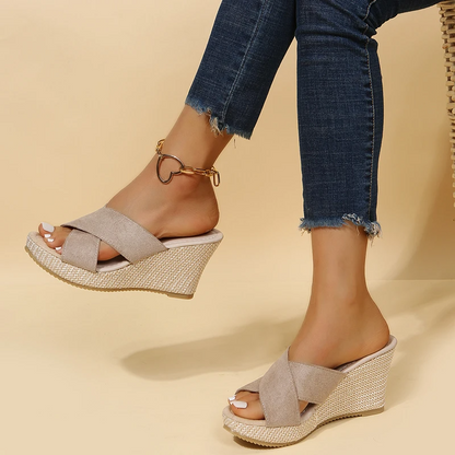 Genevieve Women's Espadrilles - fabric and finish detail