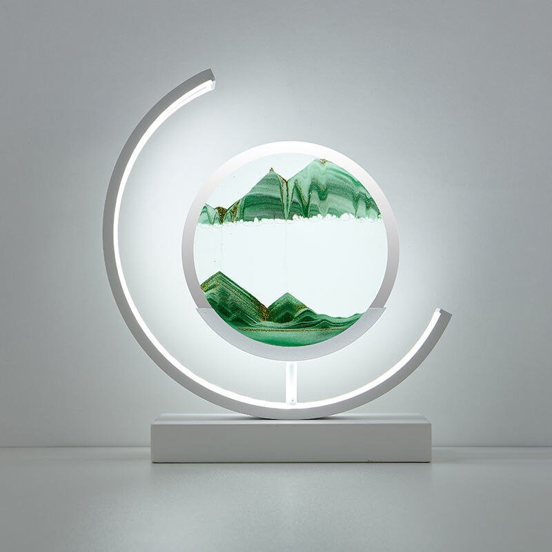 Sandscape | Elegant 3D Motion LED Table Lamp for Bedroom or Desk 10