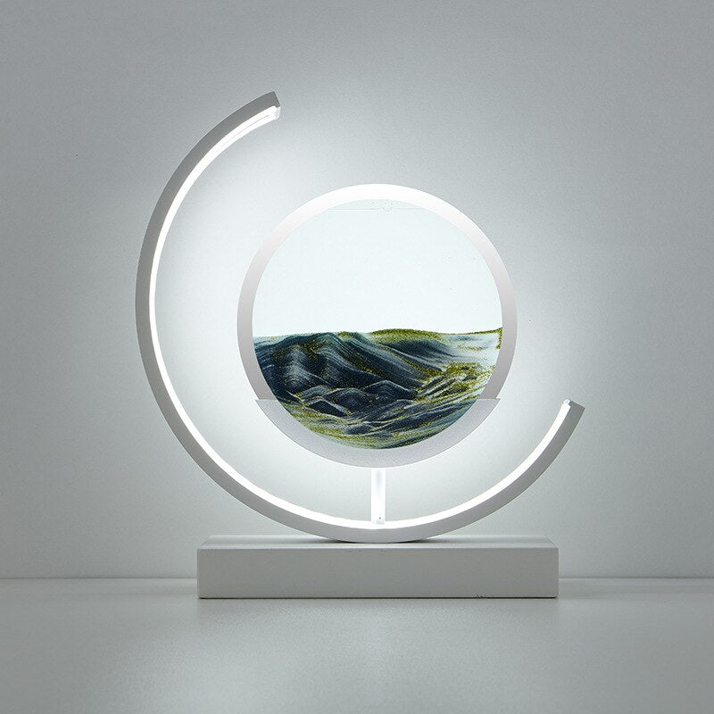 Sandscape | Elegant 3D Motion LED Table Lamp for Bedroom or Desk 11