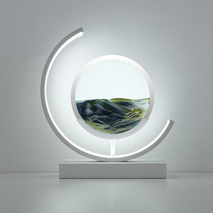 Sandscape | Elegant 3D Motion LED Table Lamp for Bedroom or Desk 11