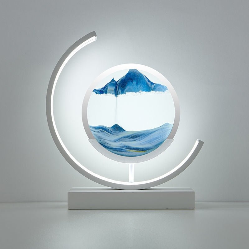 Sandscape | Elegant 3D Motion LED Table Lamp for Bedroom or Desk 12