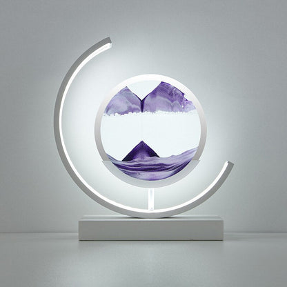 Sandscape | Elegant 3D Motion LED Table Lamp for Bedroom or Desk 14