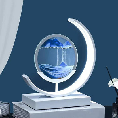 Sandscape | Elegant 3D Motion LED Table Lamp for Bedroom or Desk 2