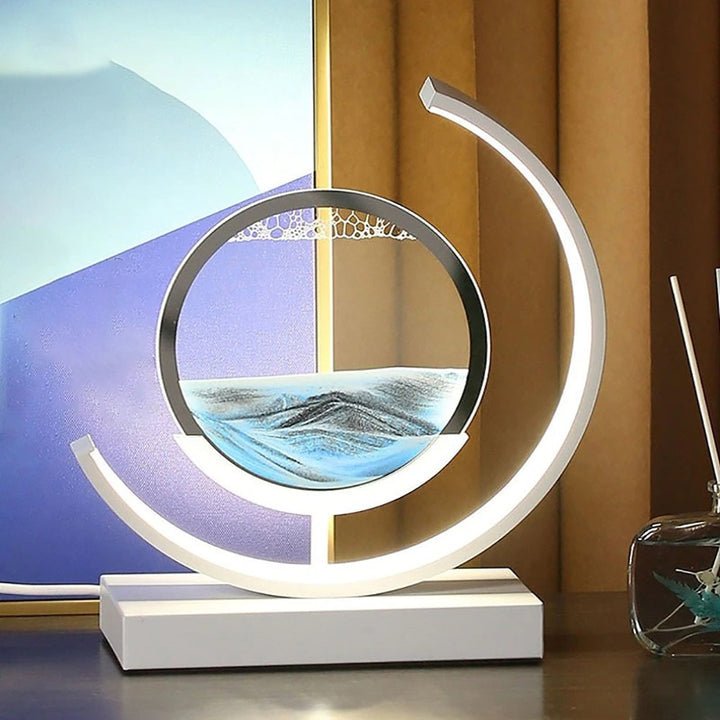Sandscape | Elegant 3D Motion LED Table Lamp for Bedroom or Desk 4