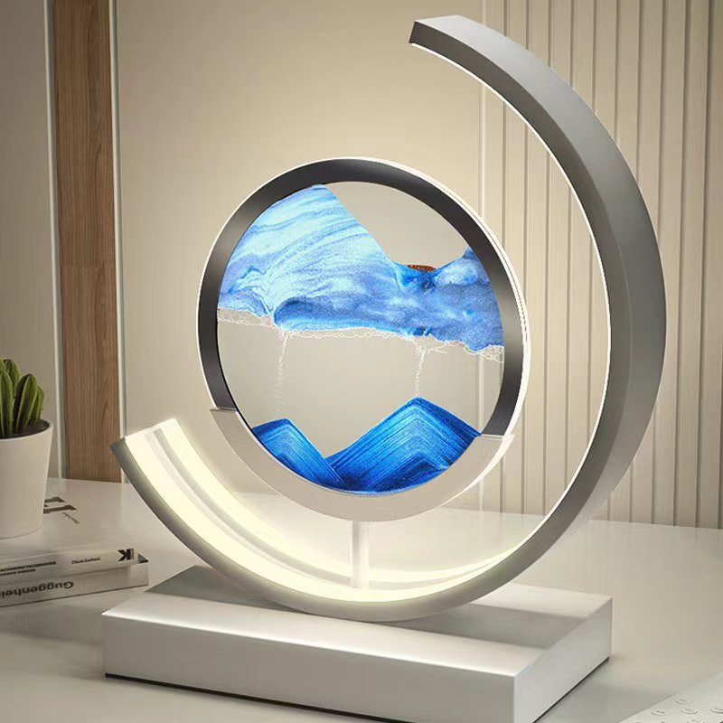 Sandscape | Elegant 3D Motion LED Table Lamp for Bedroom or Desk 5