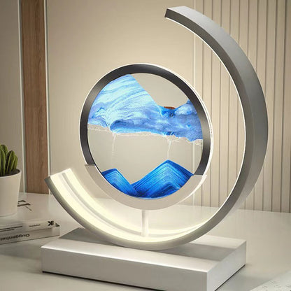 Sandscape | Elegant 3D Motion LED Table Lamp for Bedroom or Desk 5