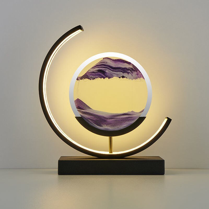 Sandscape | Elegant 3D Motion LED Table Lamp for Bedroom or Desk 7