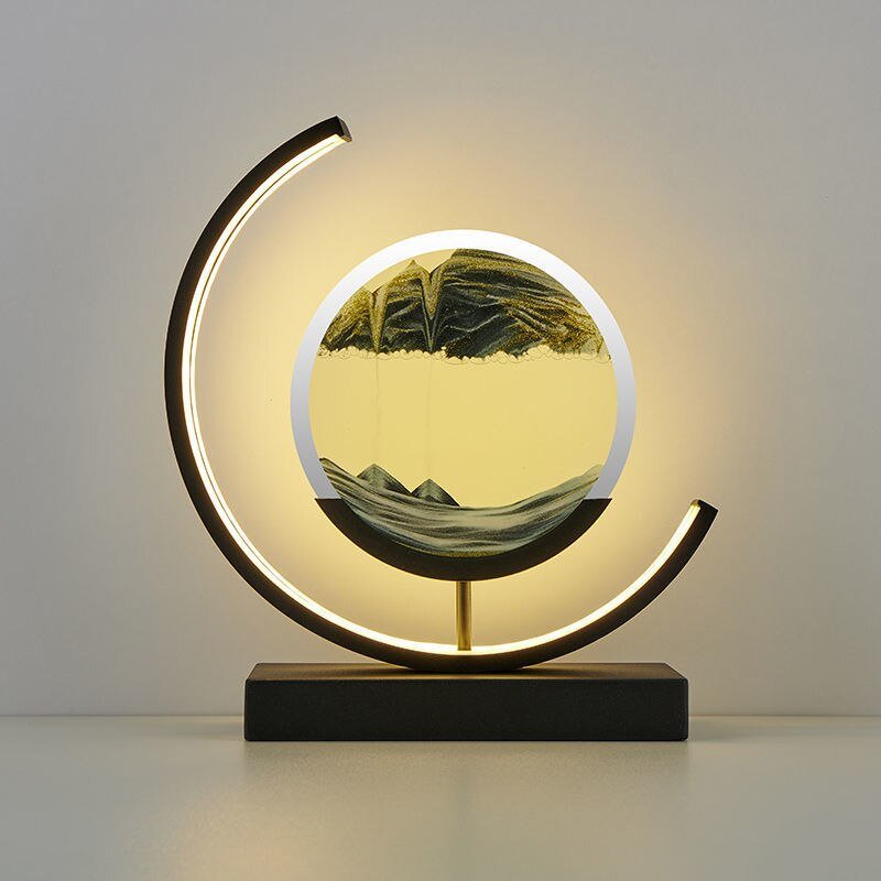 Sandscape | Elegant 3D Motion LED Table Lamp for Bedroom or Desk 9