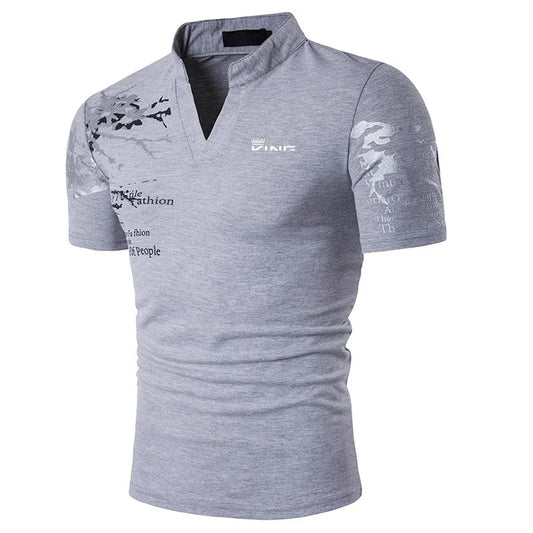 Gray Men's Shirt - front view