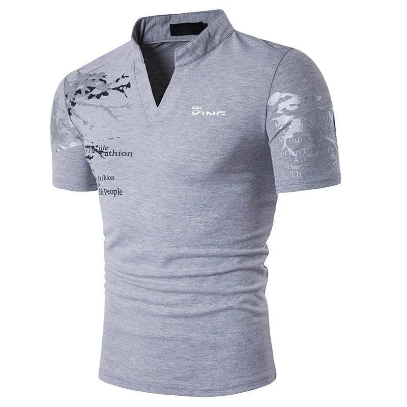 Gray Men's Shirt | Black, White