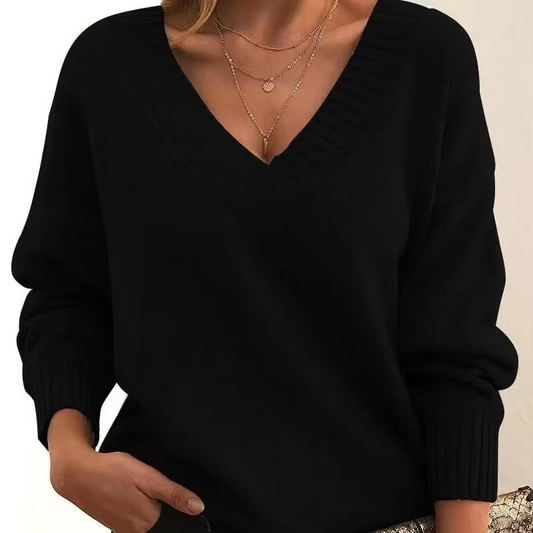 Dahlia Women's Oversized Sweater - styled view