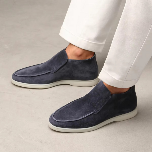 Jude Men's Suede Loafers - styled view