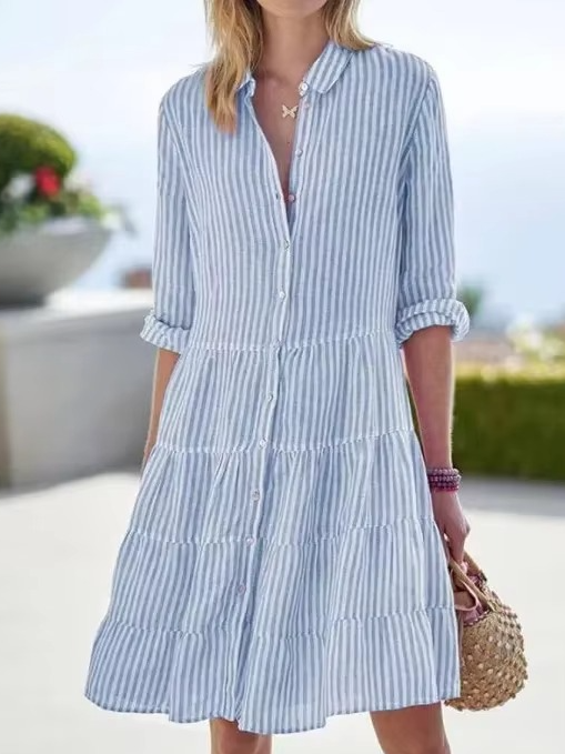 Jolie Women's Oversized Shirt Dress - styled view