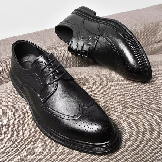 Gray Men's Oxfords - styled view