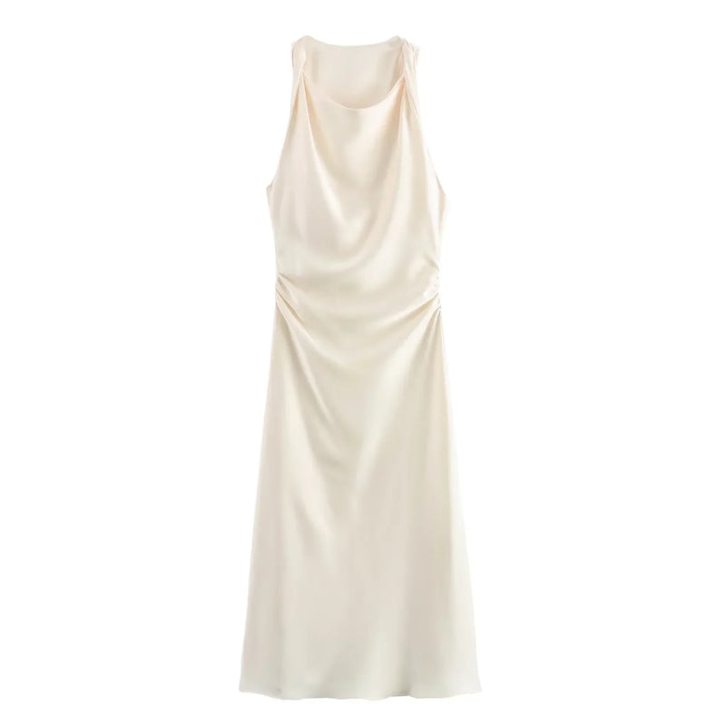 Anaïs Women's Midi Dress - fabric and finish detail