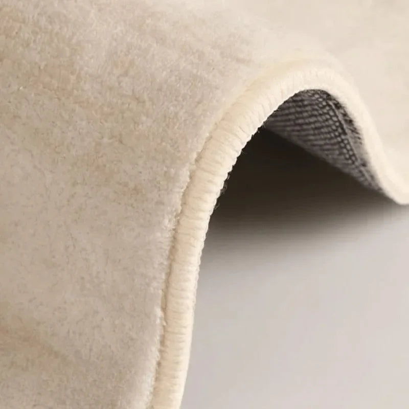 Cream Irregular Shaped Rug