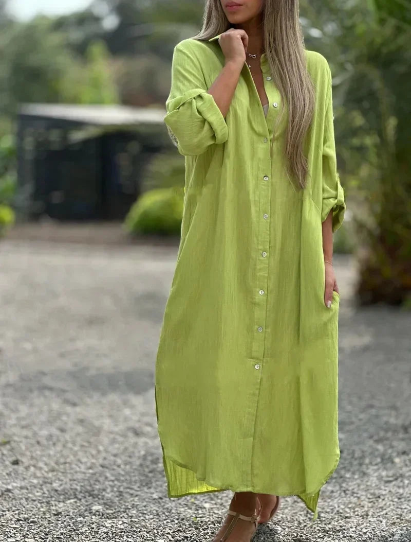 Willa Women's Shirt Dress - full-length view