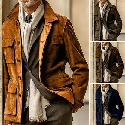 Ellis Men's Trench Coat - full-length view