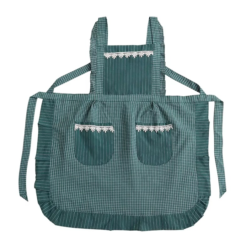Ember Plaid Apron - full-length view