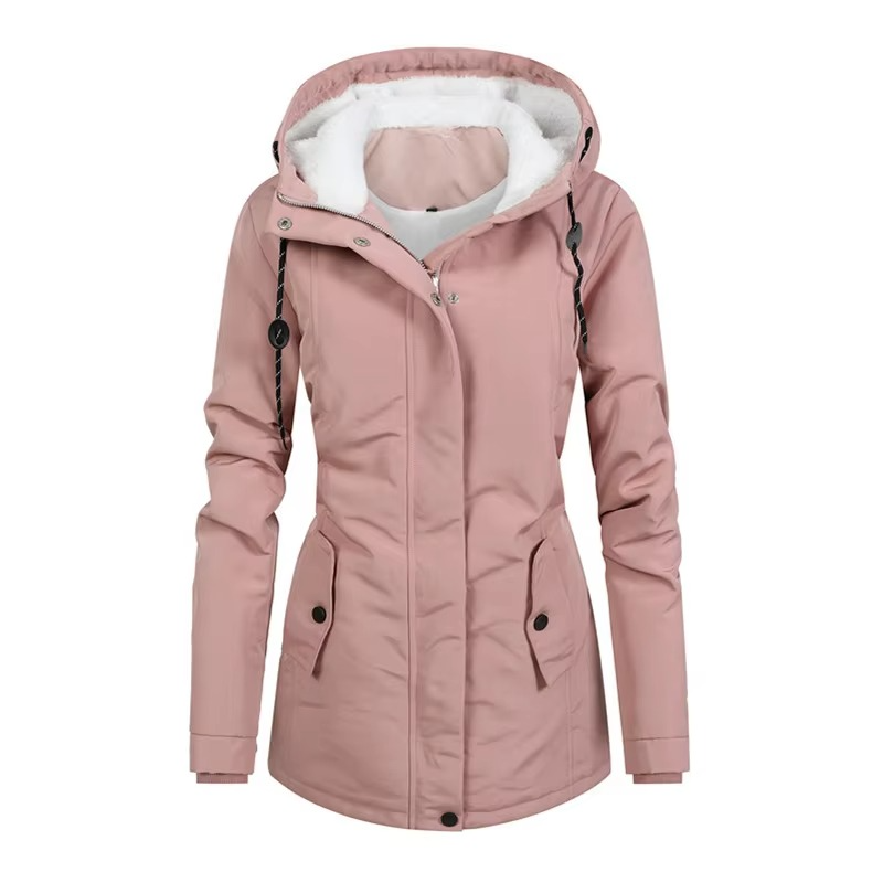 Liana Women's Hooded Parka - styled view