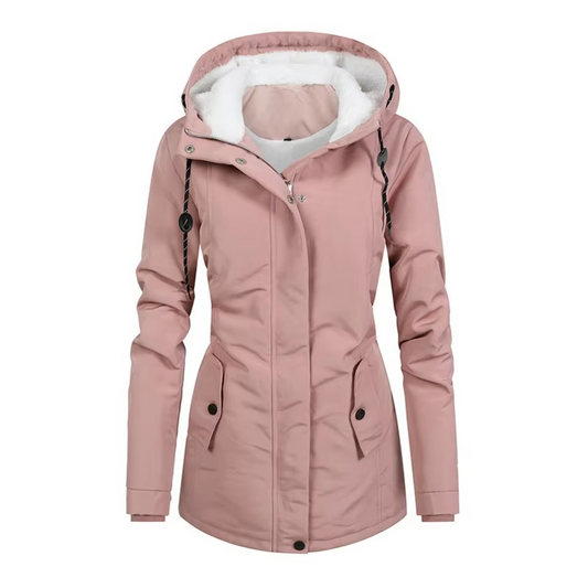 Liana Women's Hooded Parka - styled view