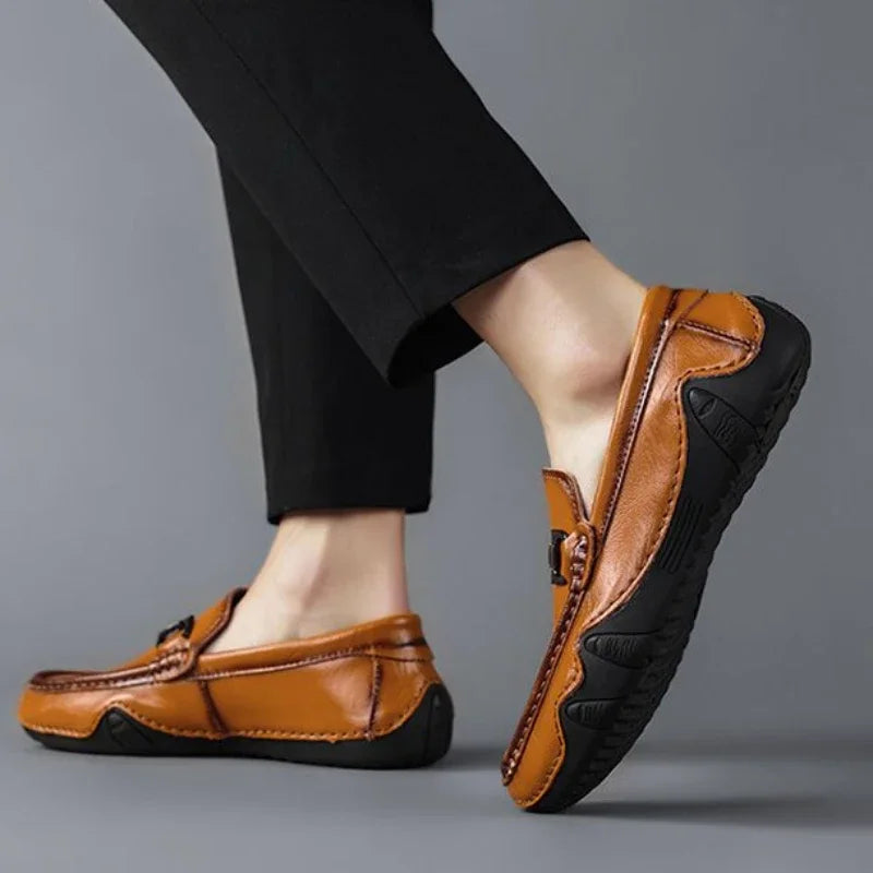 Orson Men's Loafers - fabric and finish detail