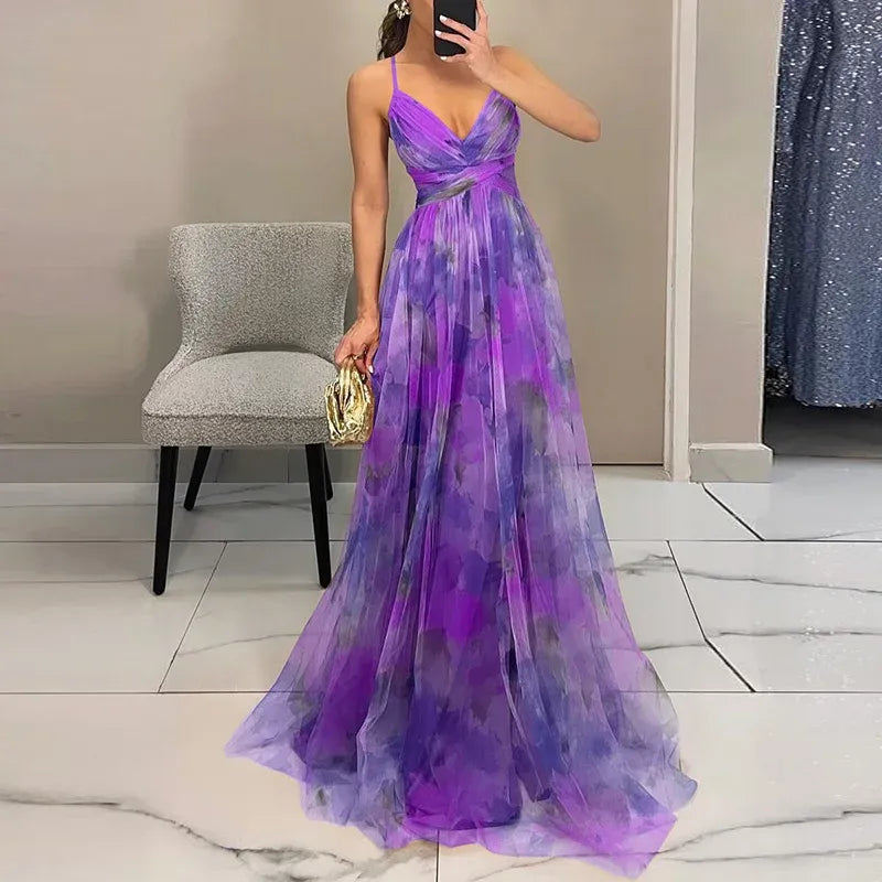 Kaia Women's Floral Maxi Dress - full-length view