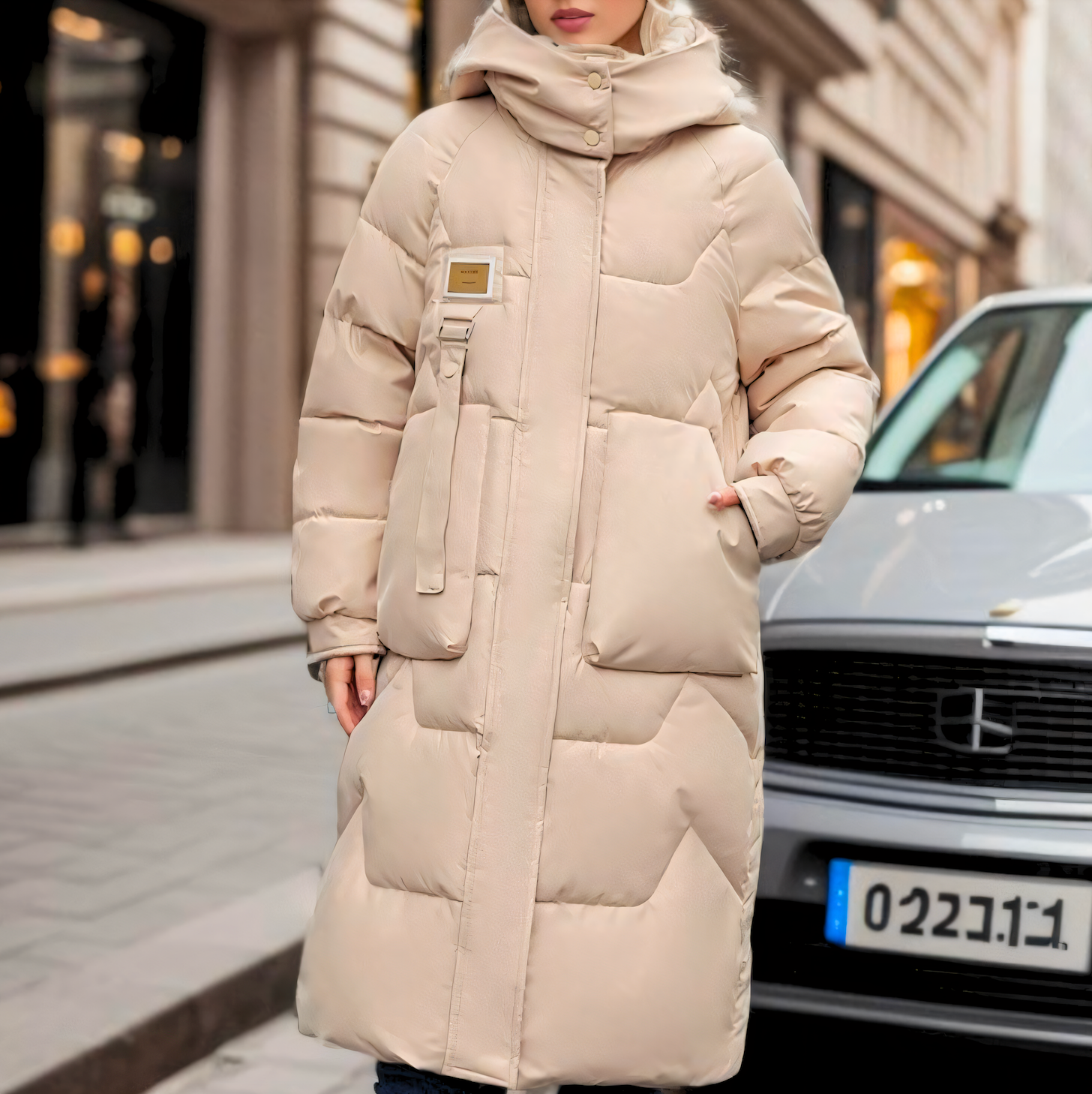 Zadie Women's Puffer Jacket - styled view