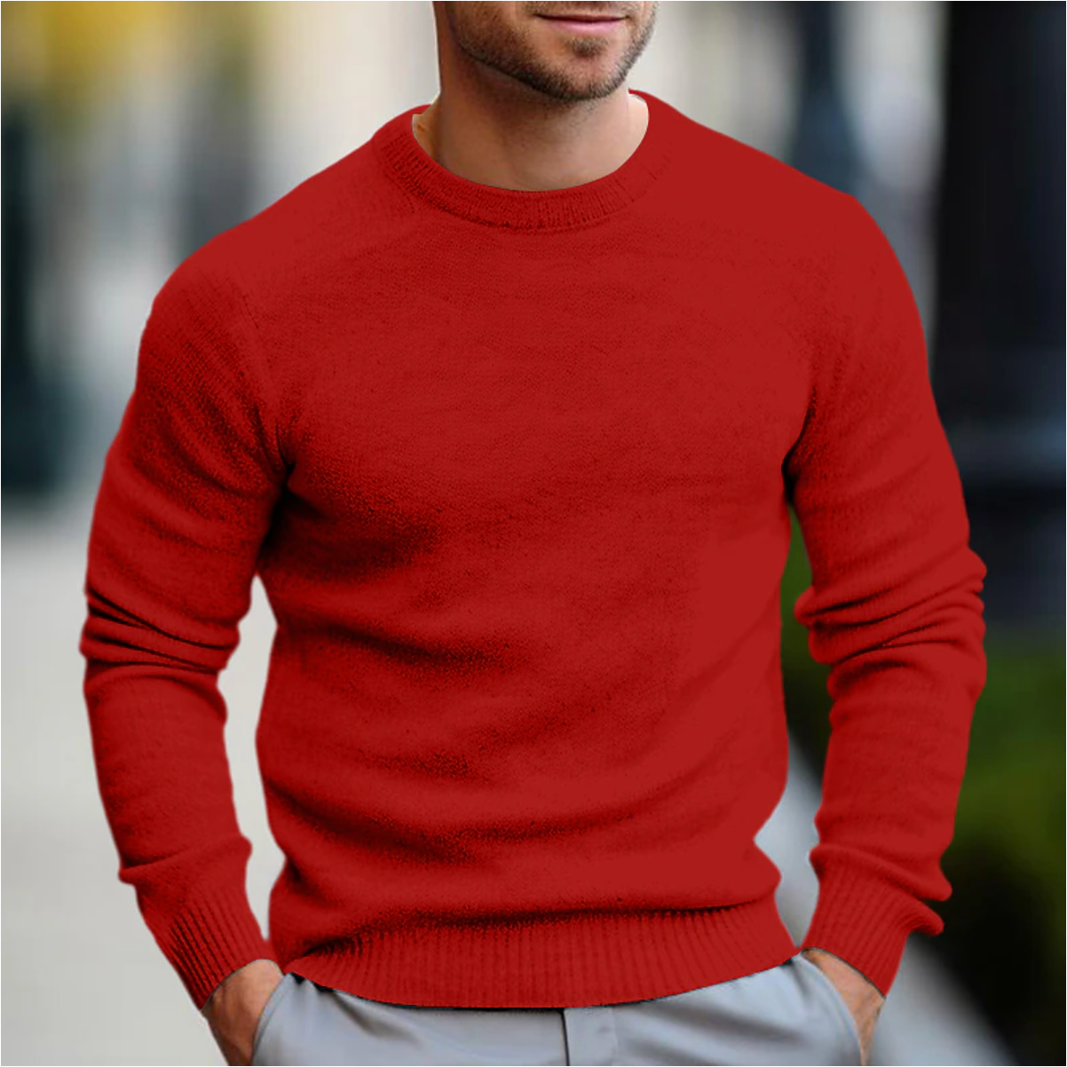 Theo Men's Sweater - full-length view