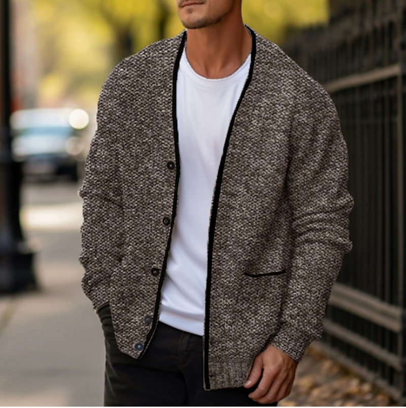 Felix Men's Cardigan - styled view