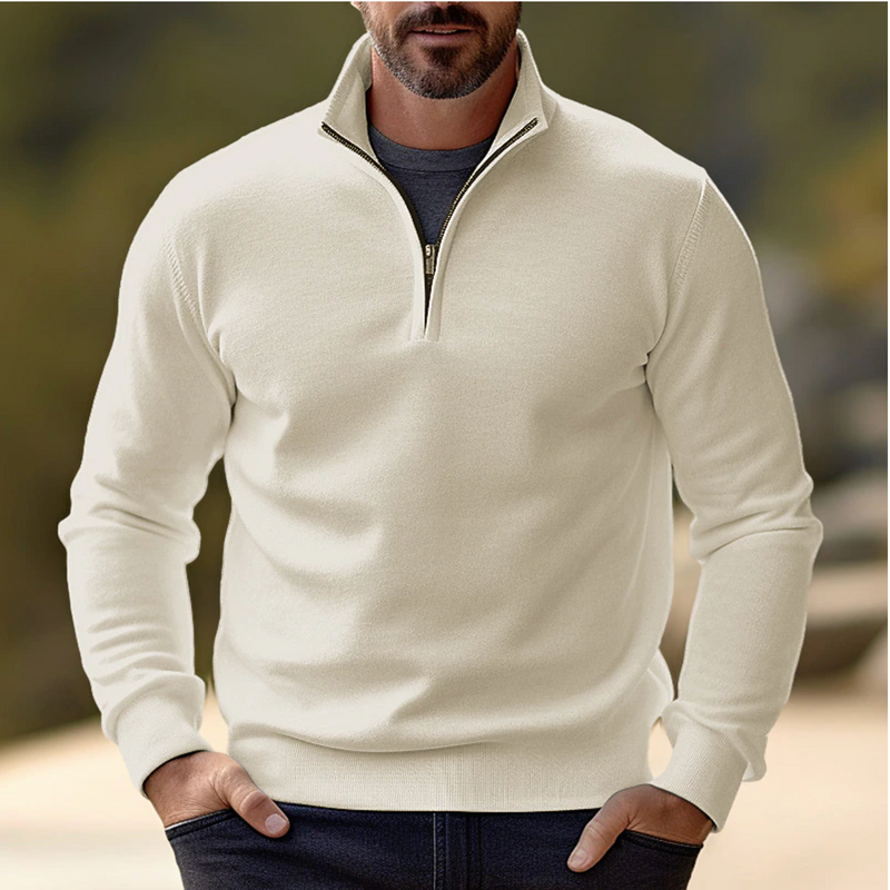 Gideon Men's Sweater - close-up detail