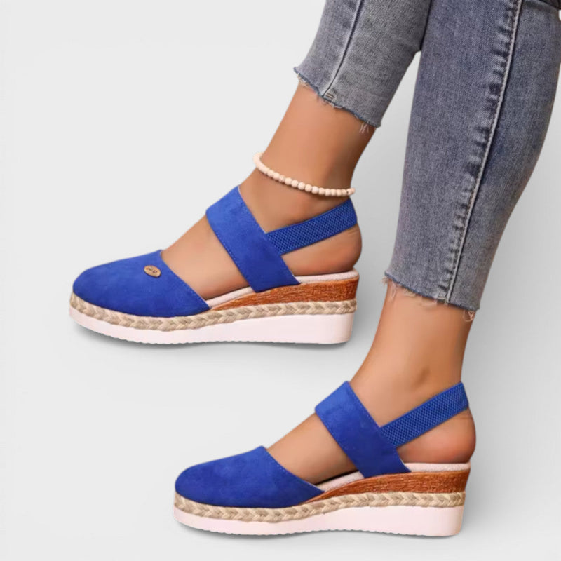 Delphine Women's Espadrilles - fabric and finish detail
