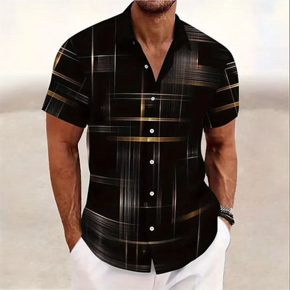 Felix Men's Plaid Shirt - styled view