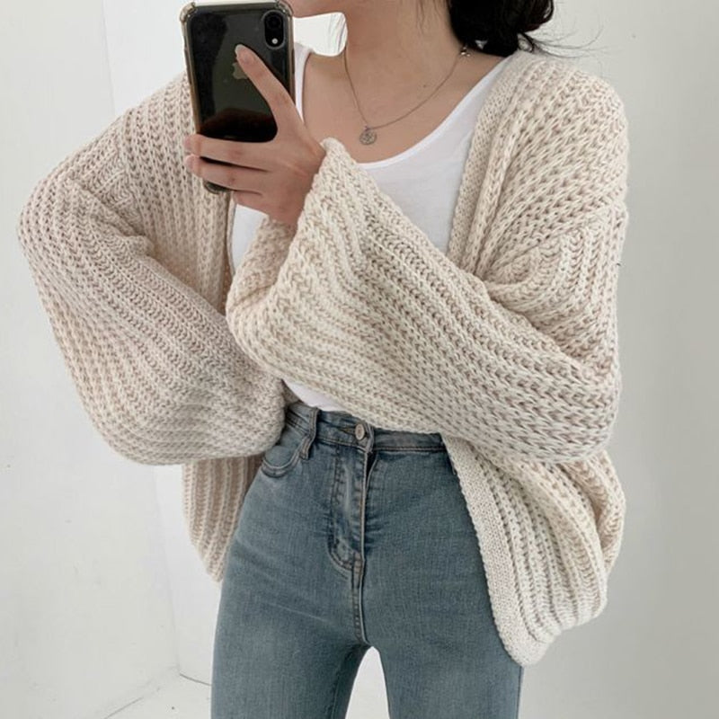 Nell Women's Oversized Cardigan - full-length view
