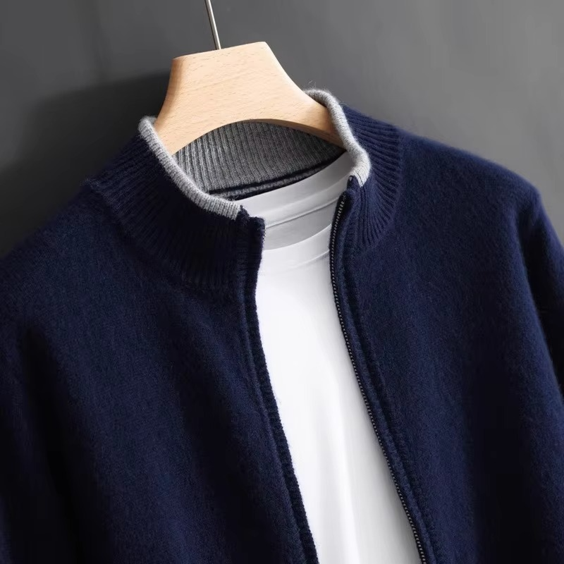 Ivor Men's Cardigan - styled view