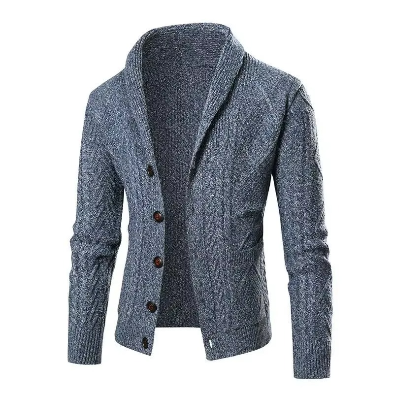 Isaac Men's Cardigan - styled view