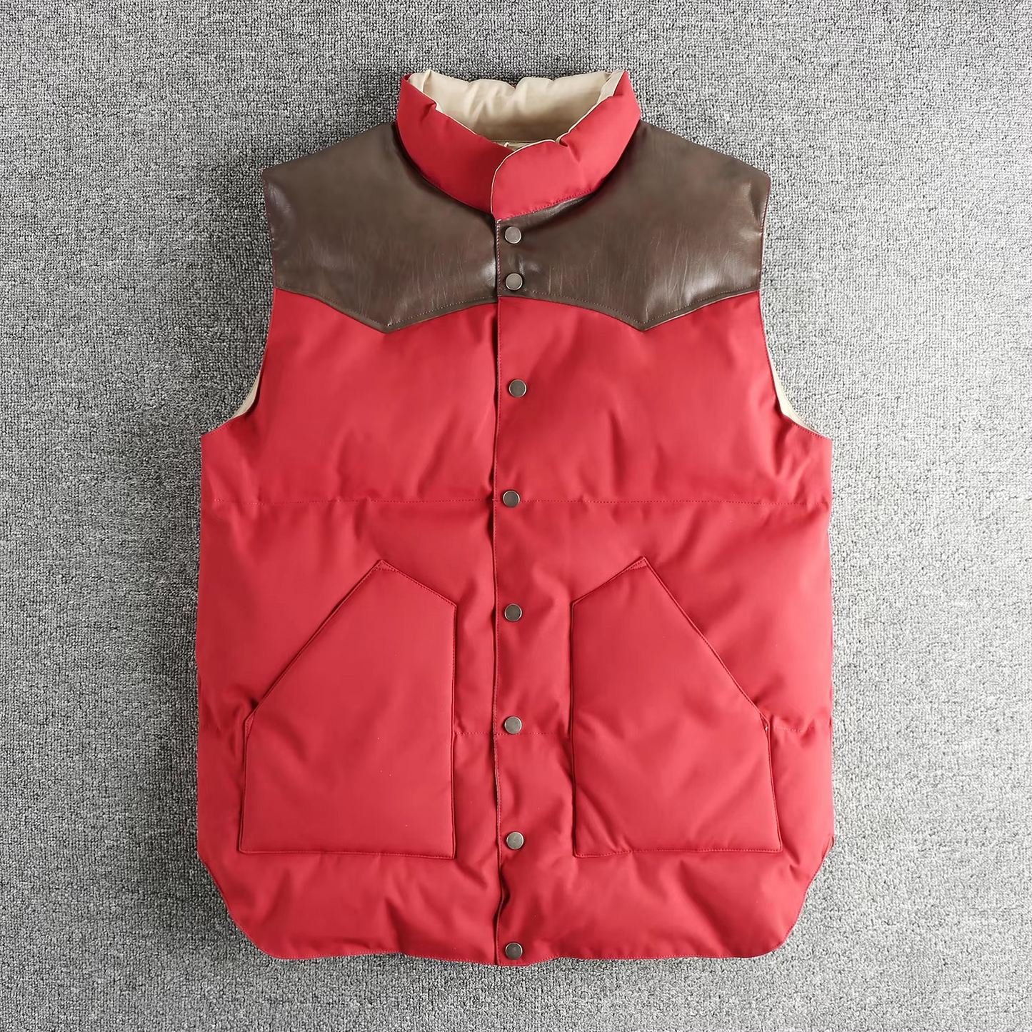 Kester Men's Vest - fabric and finish detail
