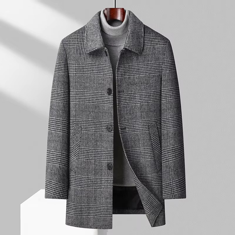 Orson Men's Trench Coat - front view