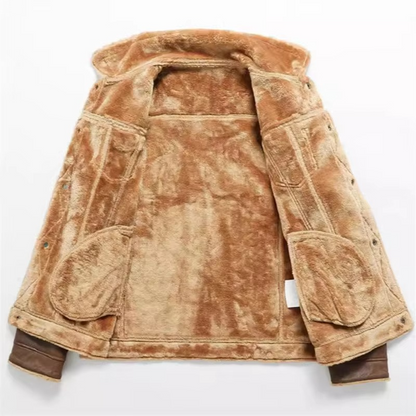 Nolan Men's Suede Coat - shown in use